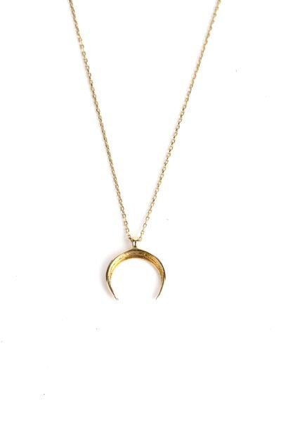 Ay Hilali Tasarım Altın Kolye