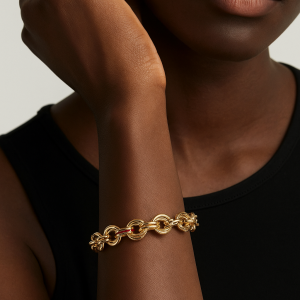 Halka Tasarımlı Altın Bileklik