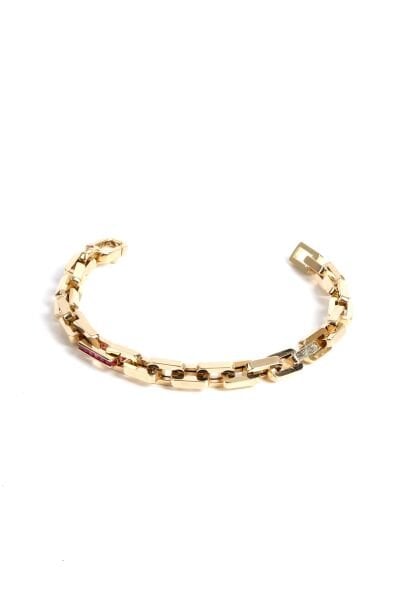 Modern Geometrik Tasarım Altın Bileklik