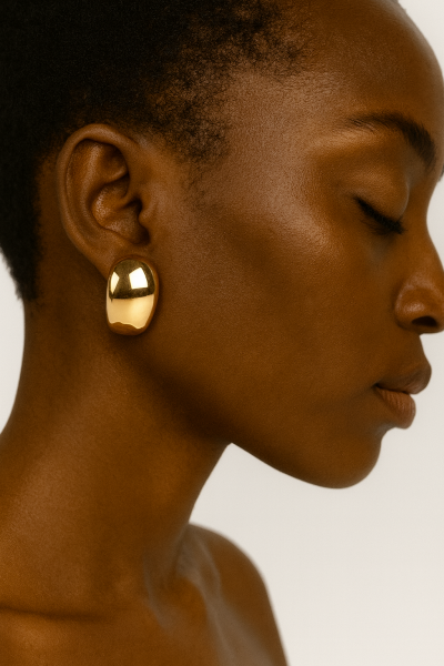 Minimalist Altın Halka Küpe