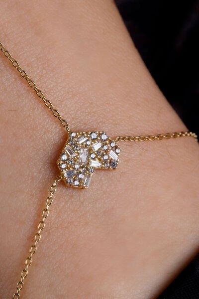 Altın Baget Pırlanta Mozaik Şahmeran