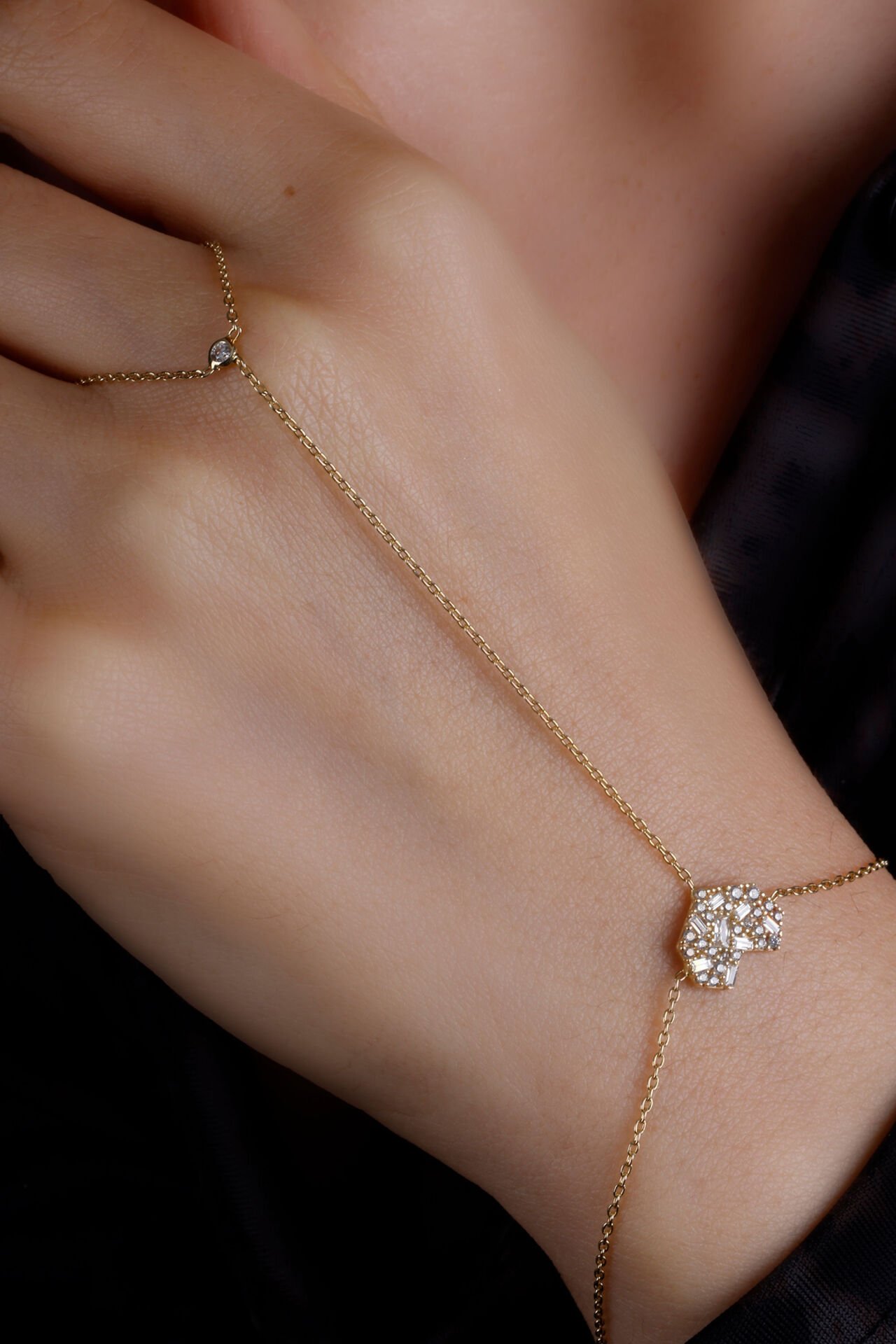 Altın Baget Pırlanta Mozaik Şahmeran