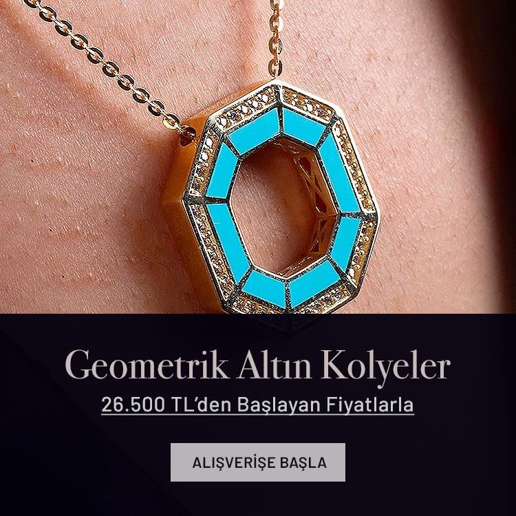 Geometrik Altın Kolyeler