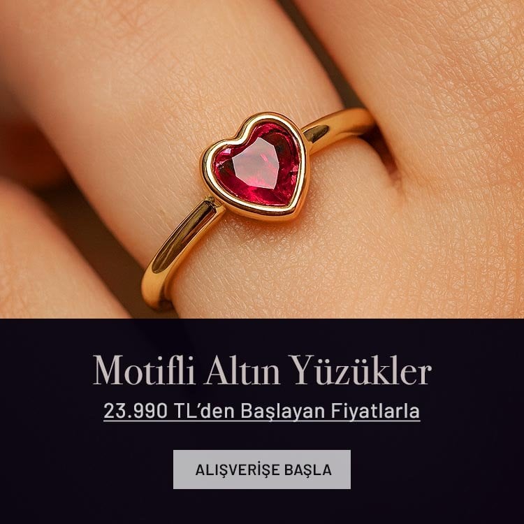 Motifli Altın Yüzükler