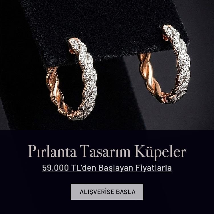 Pırlanta Tasarım Küpeler